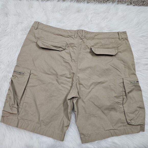 Nike Cargo Shorts Men's 40 6th Man Rip Stop Woven Performance 613644-235 Khaki - Picture 3 of 10